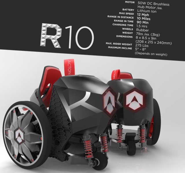 Электрические сапоги-скороходы ACTON R RocketSkates-2