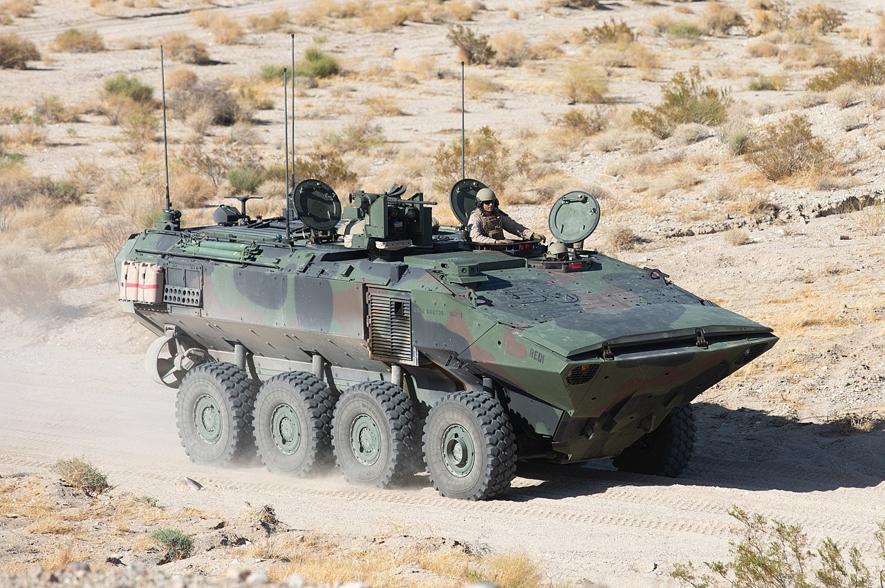 An amphibious fighting vehicle in service with the 3rd Amphibious Assault Battalion of the United States