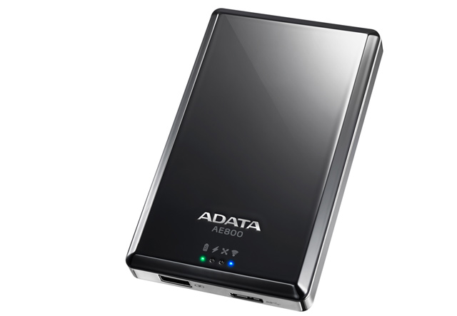 Беспроводной HDD, внешний аккумулятор, Wi-Fi точка: ADATA DashDrive Air AE800