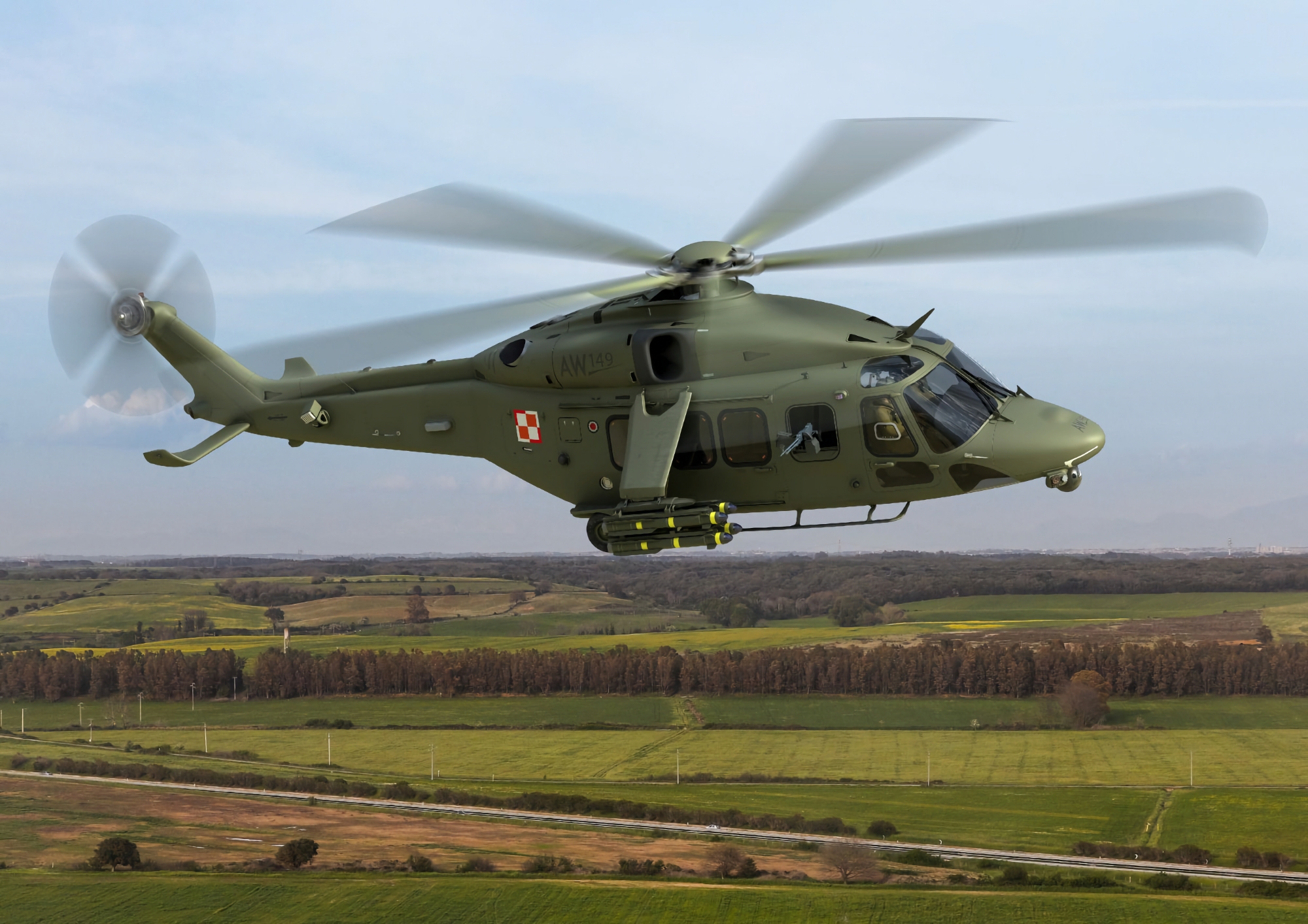 Polish Army received the first batch of AgustaWestland AW149 helicopters