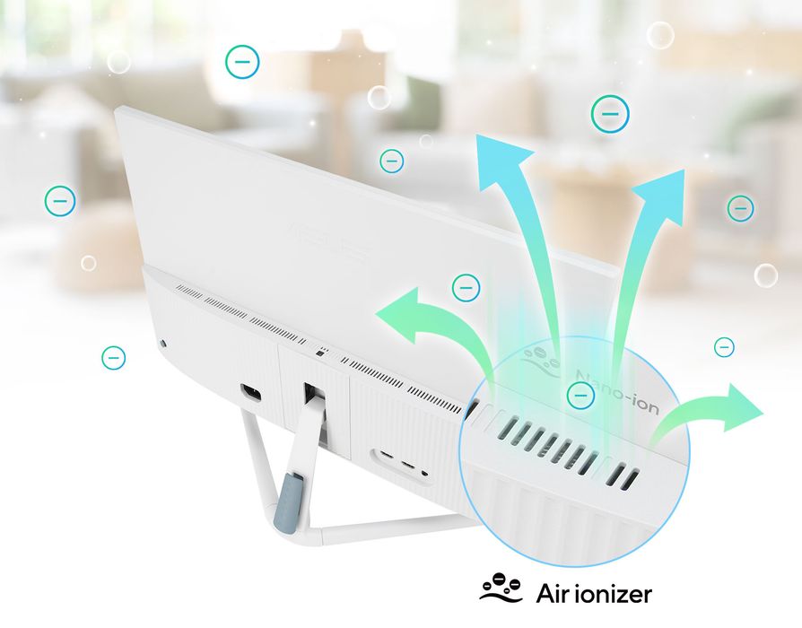 Monitor with air purifier
