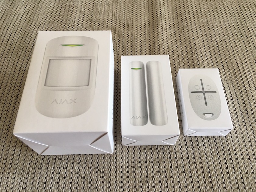 Ajax DoorProtect, Ajax MotionProtect and Ajax SpaceControl