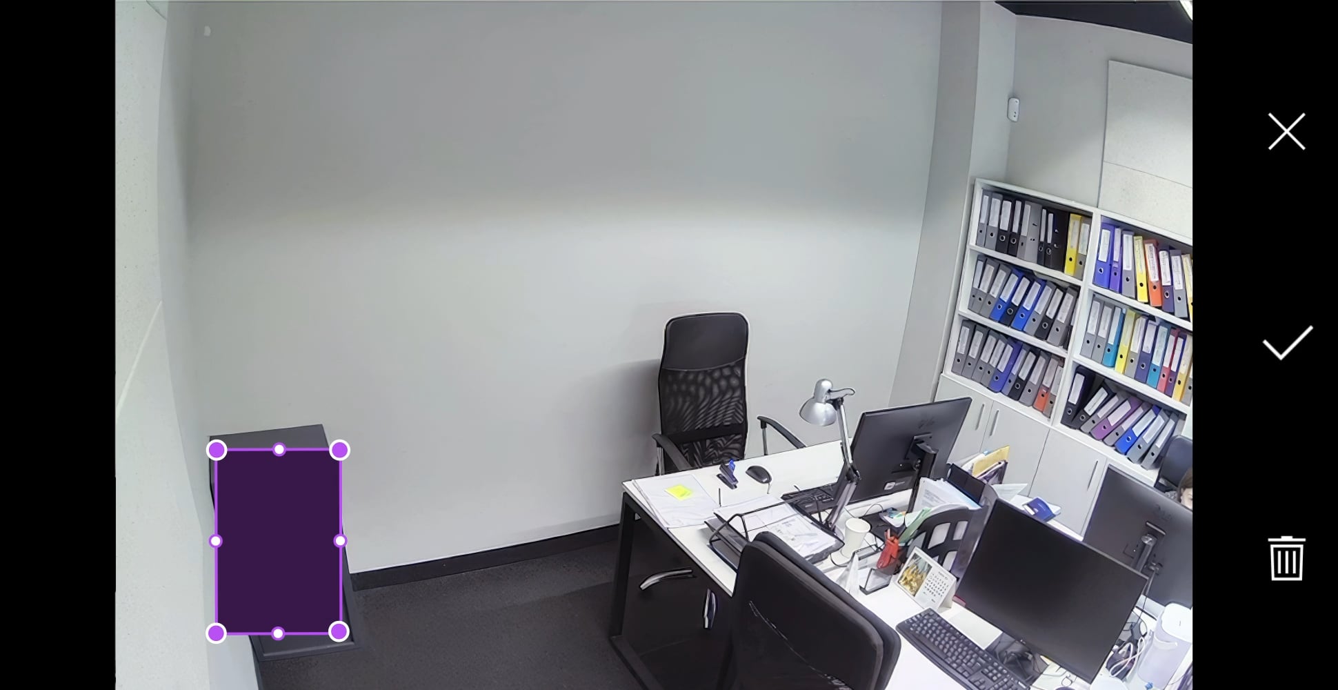 Интерфейс Ajax Systems для настройки охорони