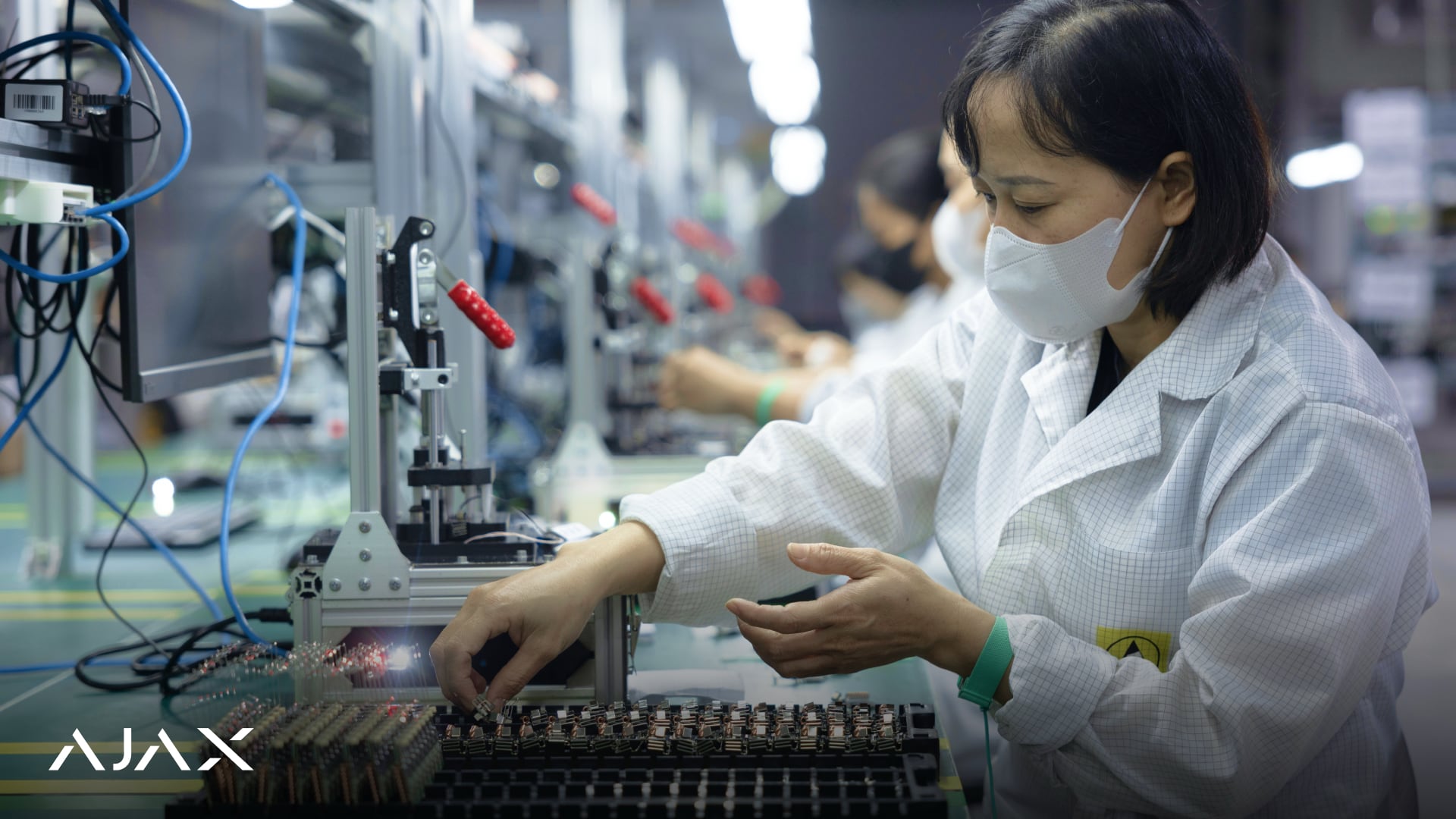 Equipment at the AJAX Systems plant in Vietnam
