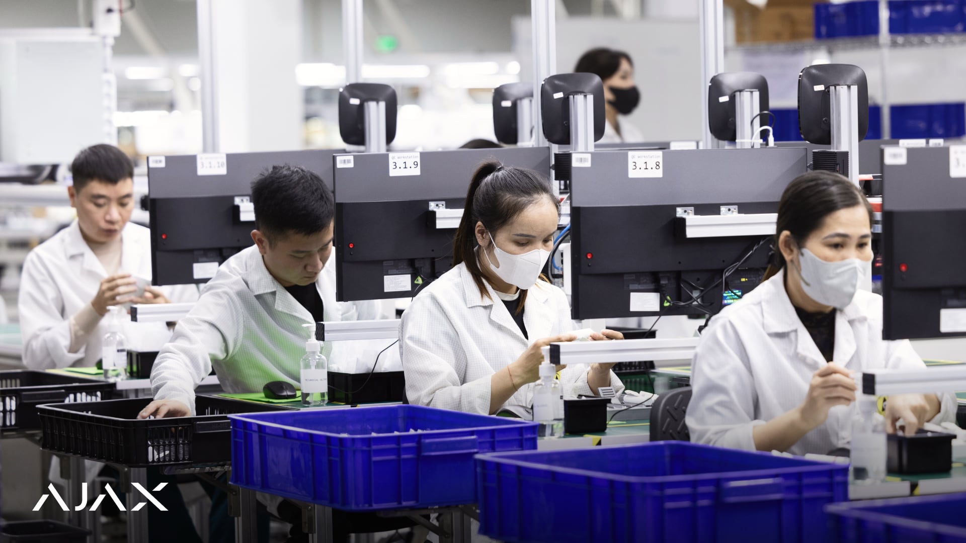 Employees at the AJAX Systems plant in Vietnam