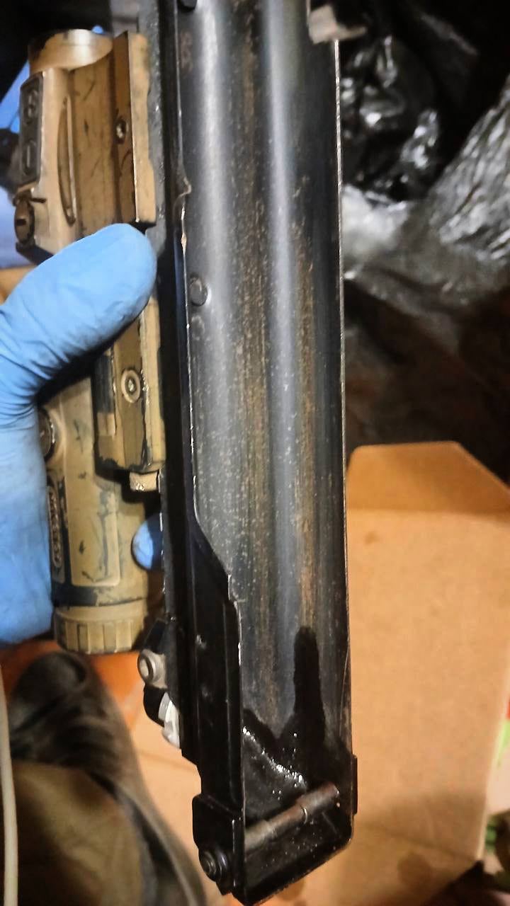 Type of corrosion on the AK-12 assault rifle