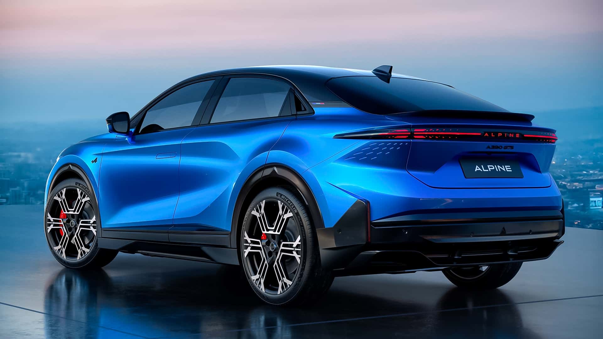 Alpine A390 rear view
