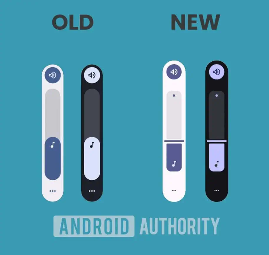 Android 16 volume slider design