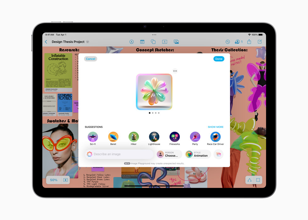 Apple iPad Air with an intelligent image platform
