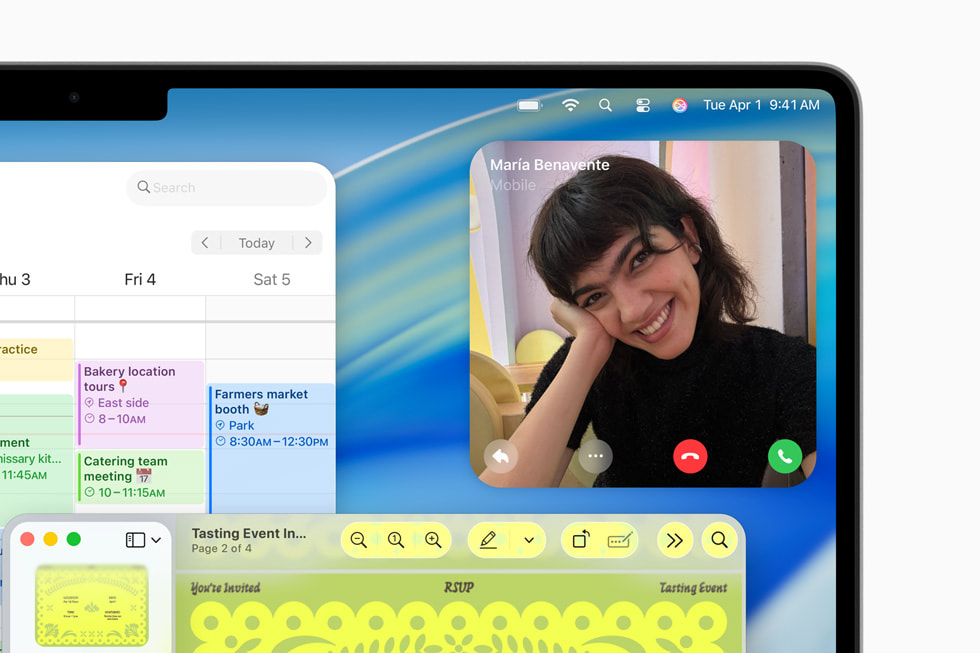macOS Tahoe 26 - Incoming call