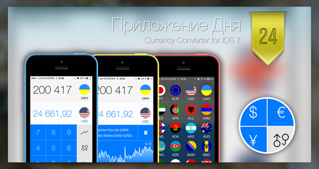 Приложение Дня для iOS: Currency Converter for iOS 7.