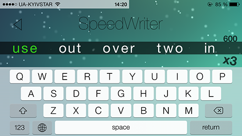 Приложение Дня для iOS: Speed Writer-7