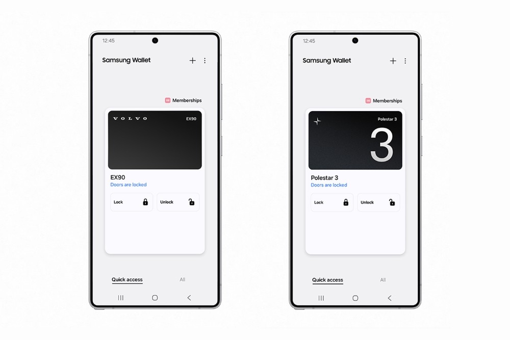 Clé numérique du portefeuille Samsung