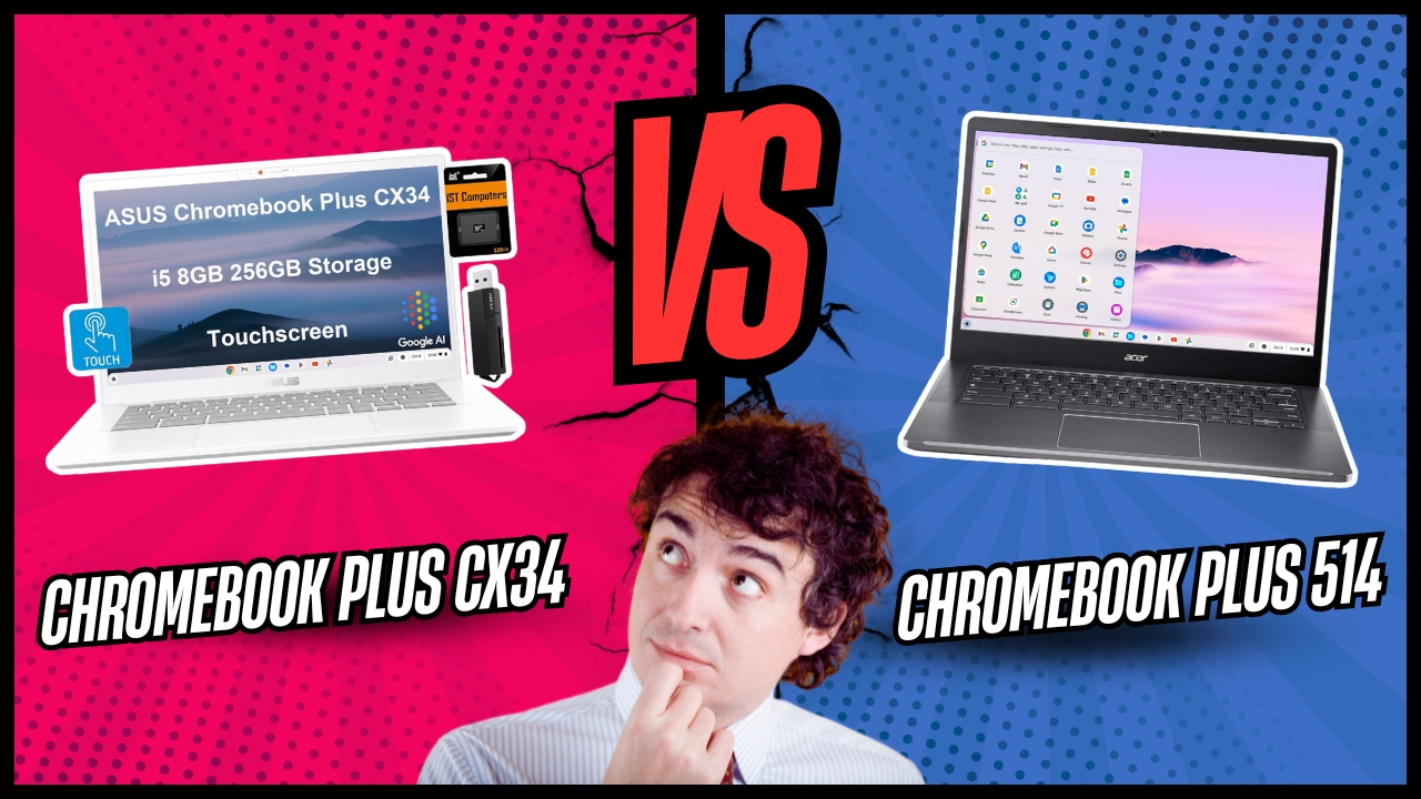 Chromebook Plus CX34 versus Chromebook Plus 514