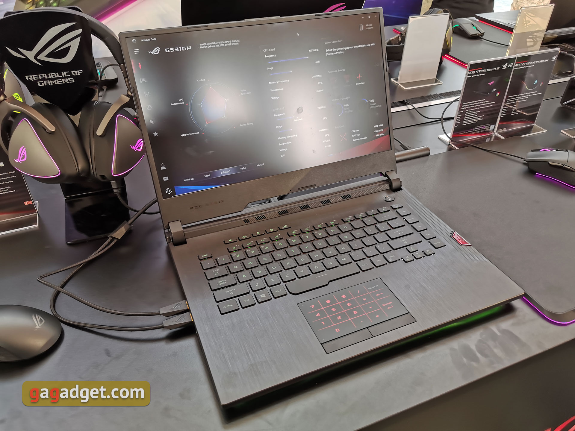 Игровые ноутбуки ASUS ROG Zephyrus S, M и обновлённая линейка Strix своими глазами-24