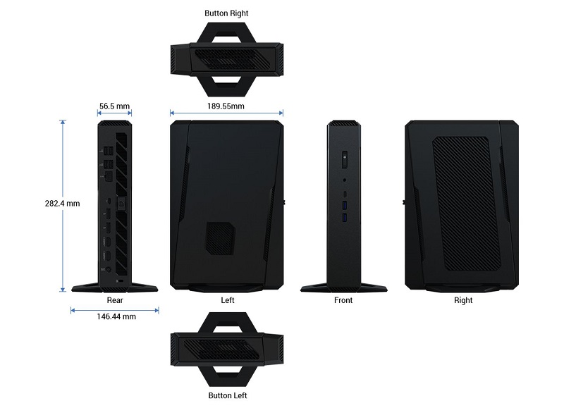 ASUS NUC 15 Performance reverse view