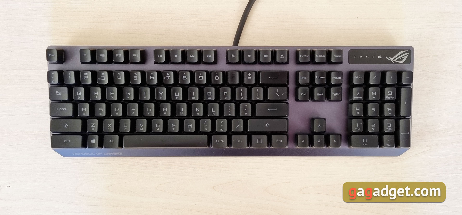 ASUS ROG Strix Scope RX Review: an Opto-Mechanical Gaming Keyboard with Water Protection-19