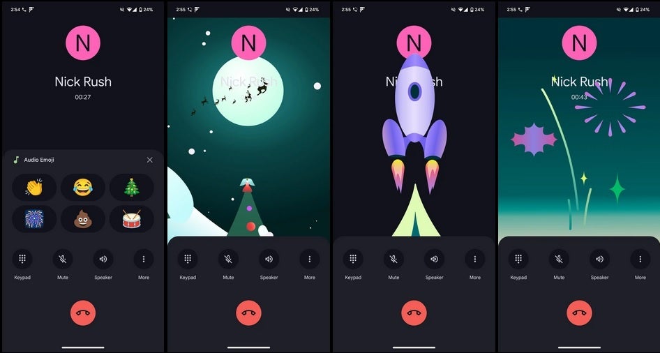 New audio emoji in the Pixel Phone app