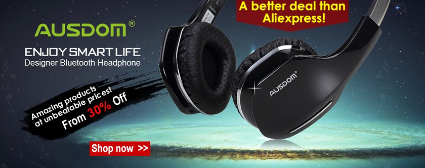 Скидки от 30% на наушники и камеры Ausdom на Gearbest.com