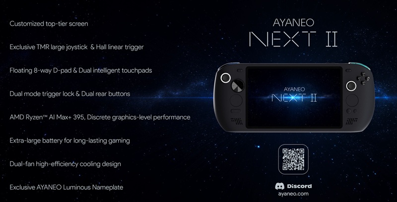 Ayaneo NEXT 2 портативна консоль