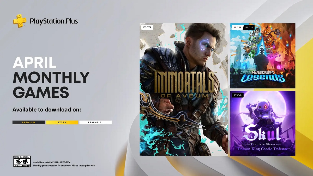 Sony has named three games that basic PlayStation Plus subscribers will get in April