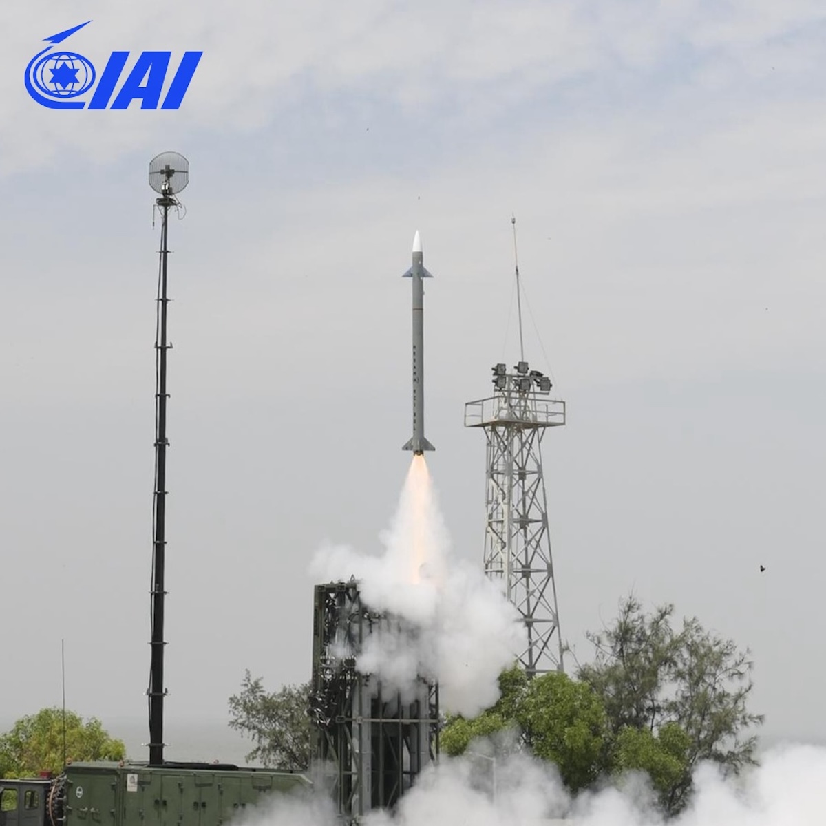 Barak-8 surface-to-air missile system. Illustration: IAI