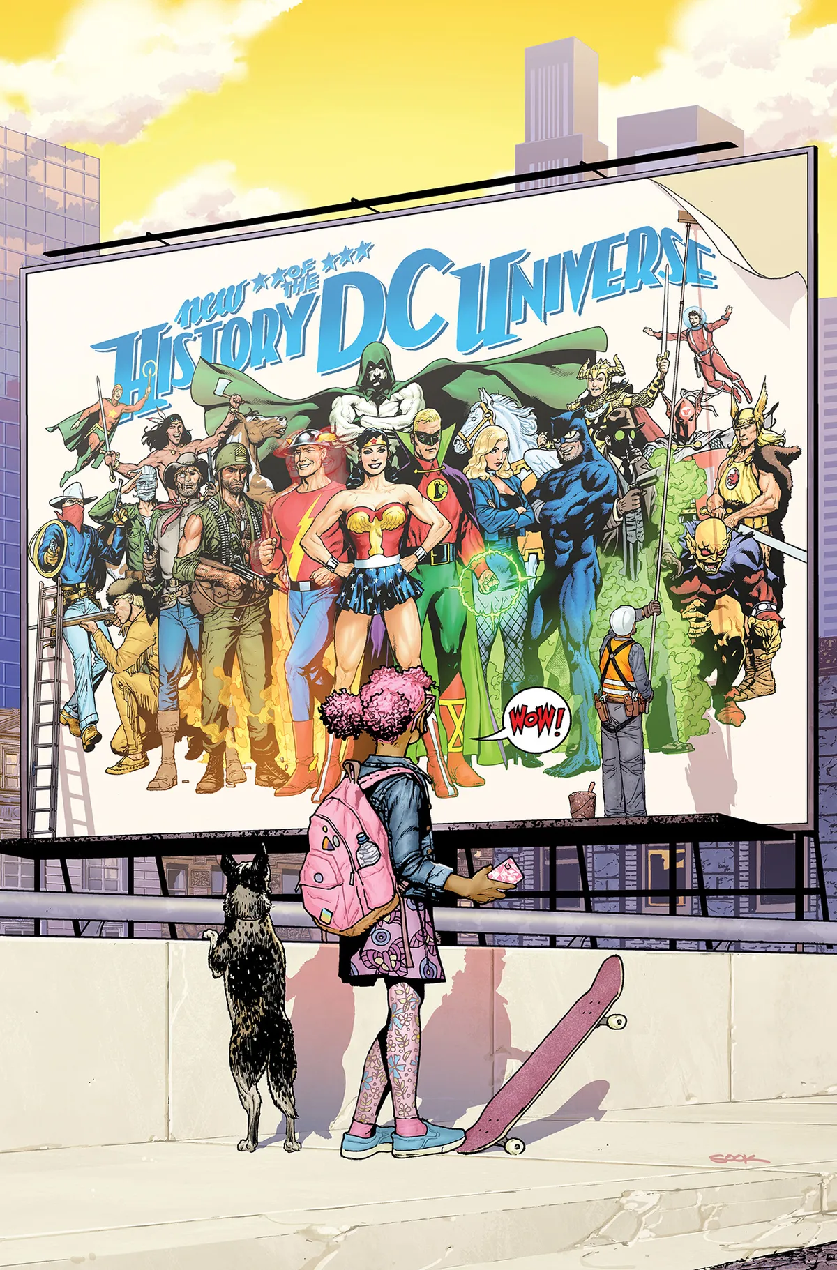 Une page de la nouvelle histoire de l'univers DC