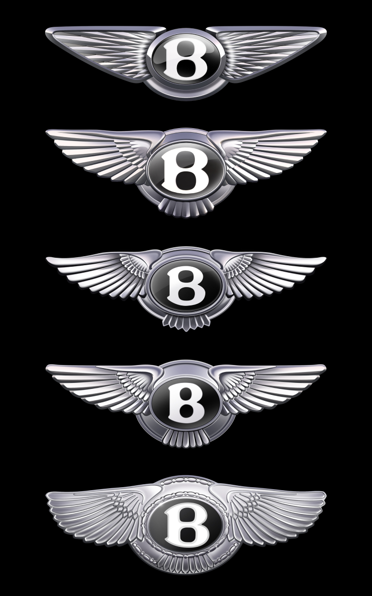 Еволюція емблеми Bentley