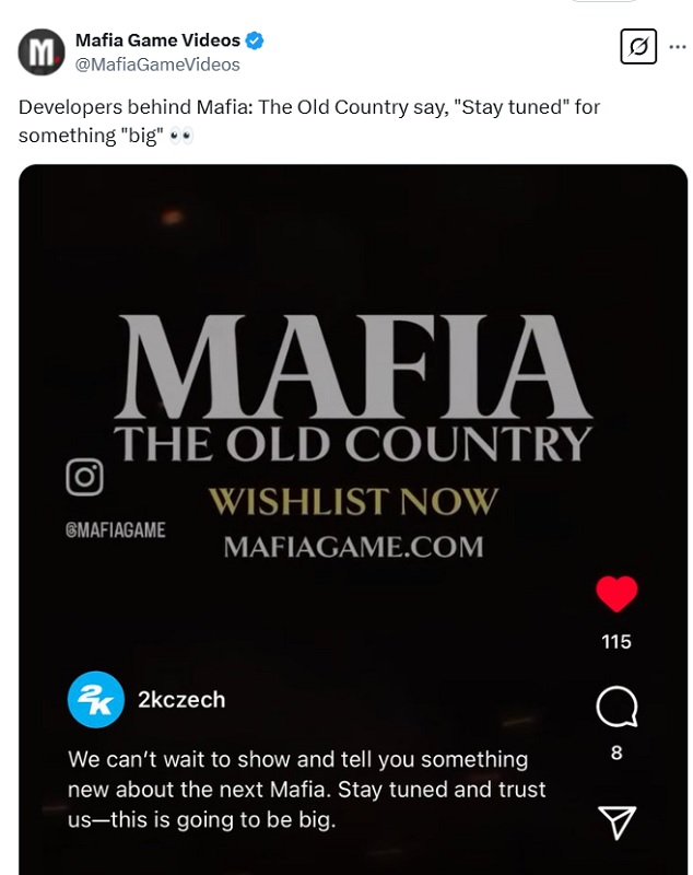 Teaser de Mafia : The Old Country.
