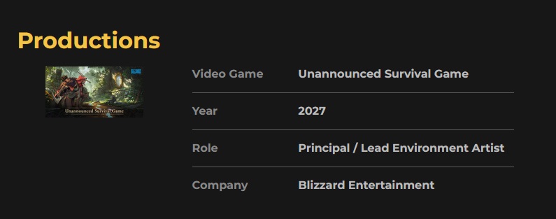 L'artiste Blizzard a vendu la mèche ? La date de sortie estimée du simulateur de survie fantastique de la société américaine est désormais connue.-2