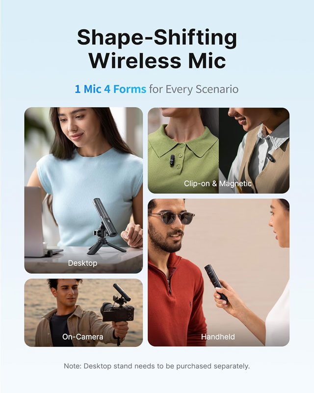 Different modes of operation of BOYA Magic microphone