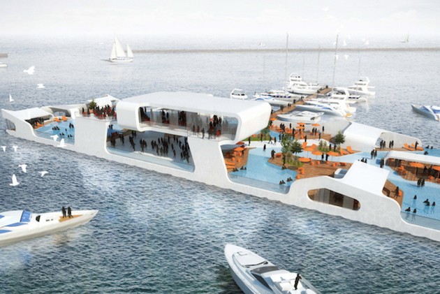 Плавучий остров-курорт Breakwater Chicago-2