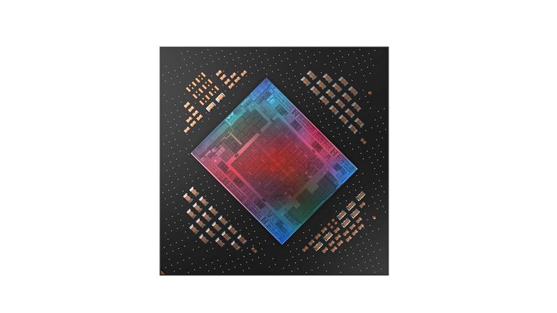 Rendering of Radeon RX 9060 XT graphics card with 8 GB of memory