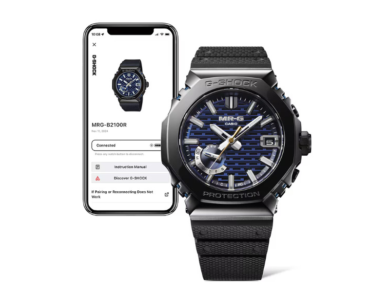 Casio G-Shock MRG-B2100R-2A watch with close