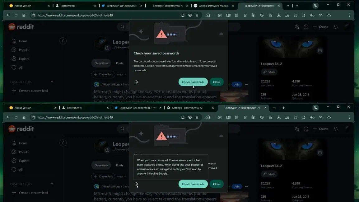 Update your password in Google Password Manager