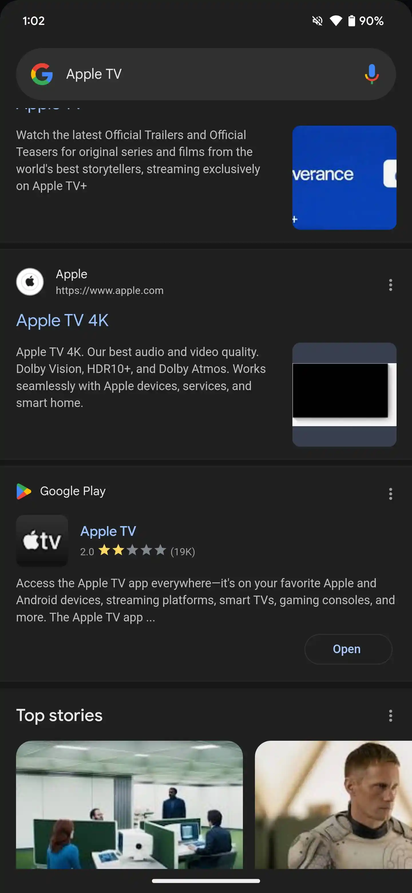 Old Circle to Search navigation