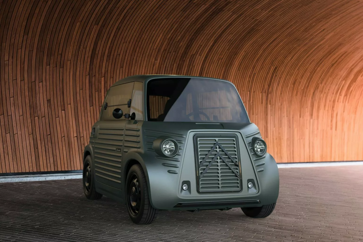 Citroën Type Ami in retro style.
