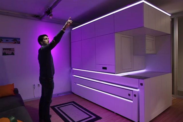 Трансформирующаяся мебель CityHome для маленьких квартир