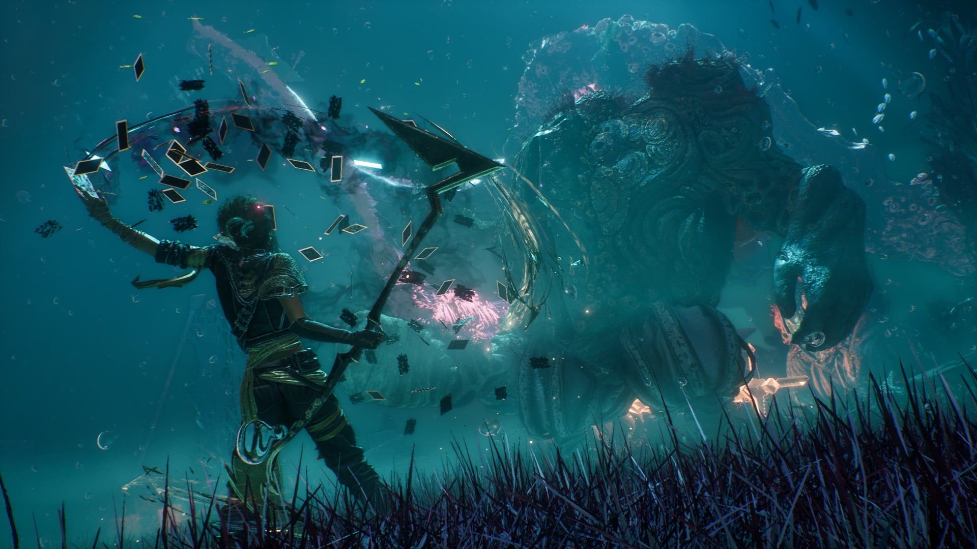 The battle in Clair Obscur: Expedition 33. Illustration: Sandfall Interactive