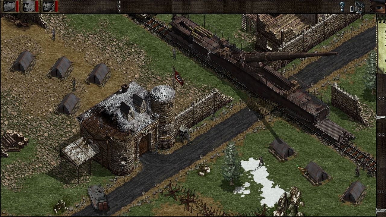 Graphiques dans Commandos : Behind Enemy Lines en 1998