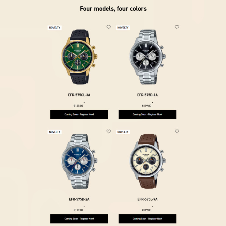 Casio Edifice EFR-575 watch