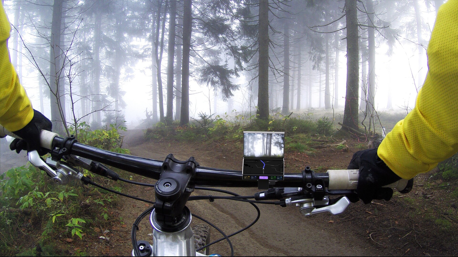 Foldable smartphone for cycling