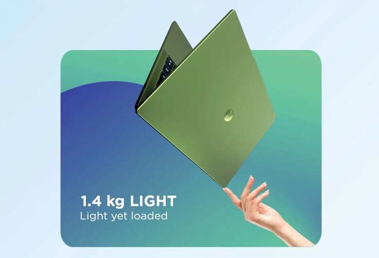 Display of the Motorola Moto Book 60 laptop