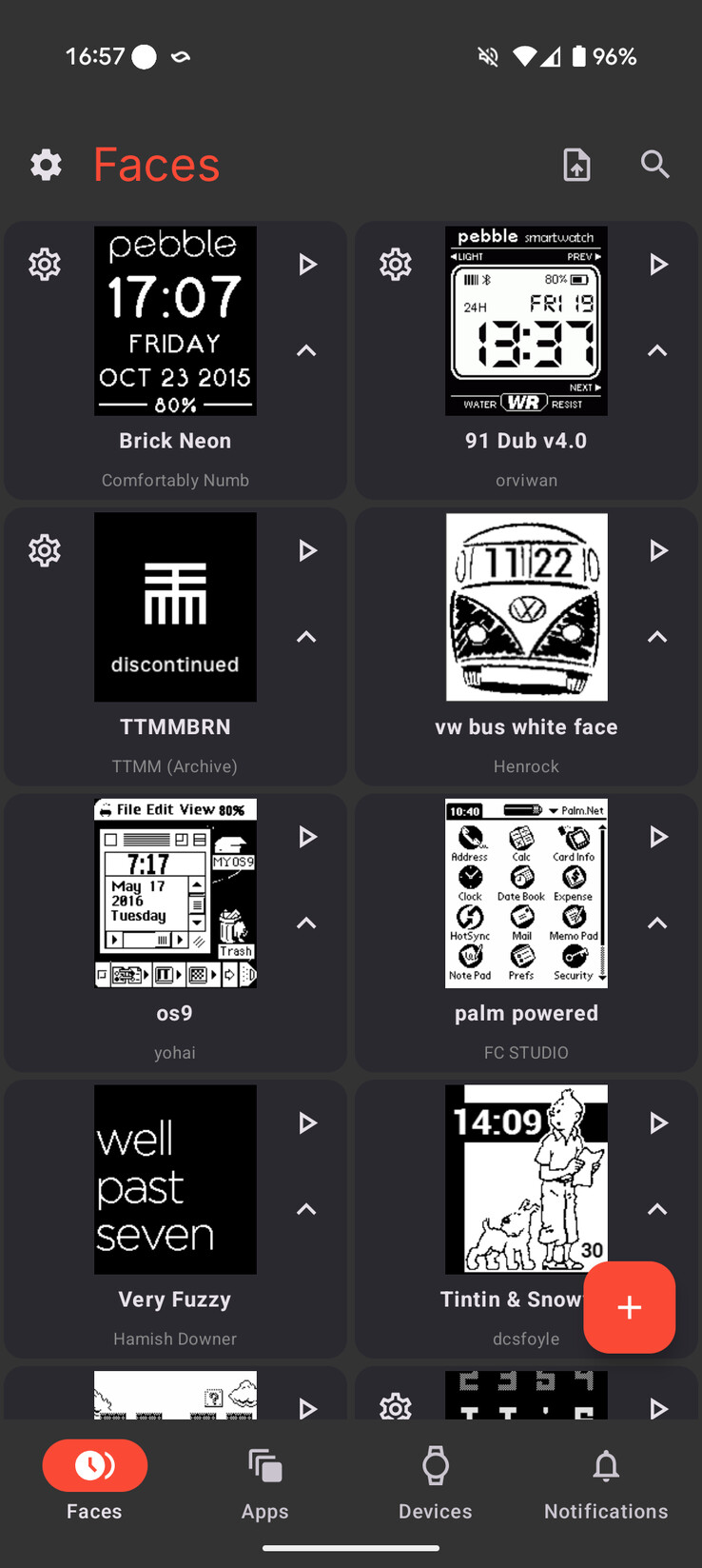 Dials for Pebble watches