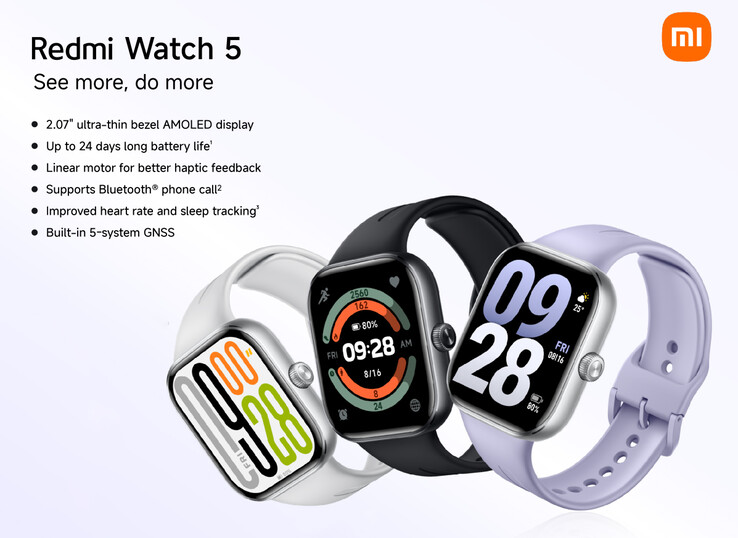 Основні характеристики та кольорові варіанти Redmi Watch 5
