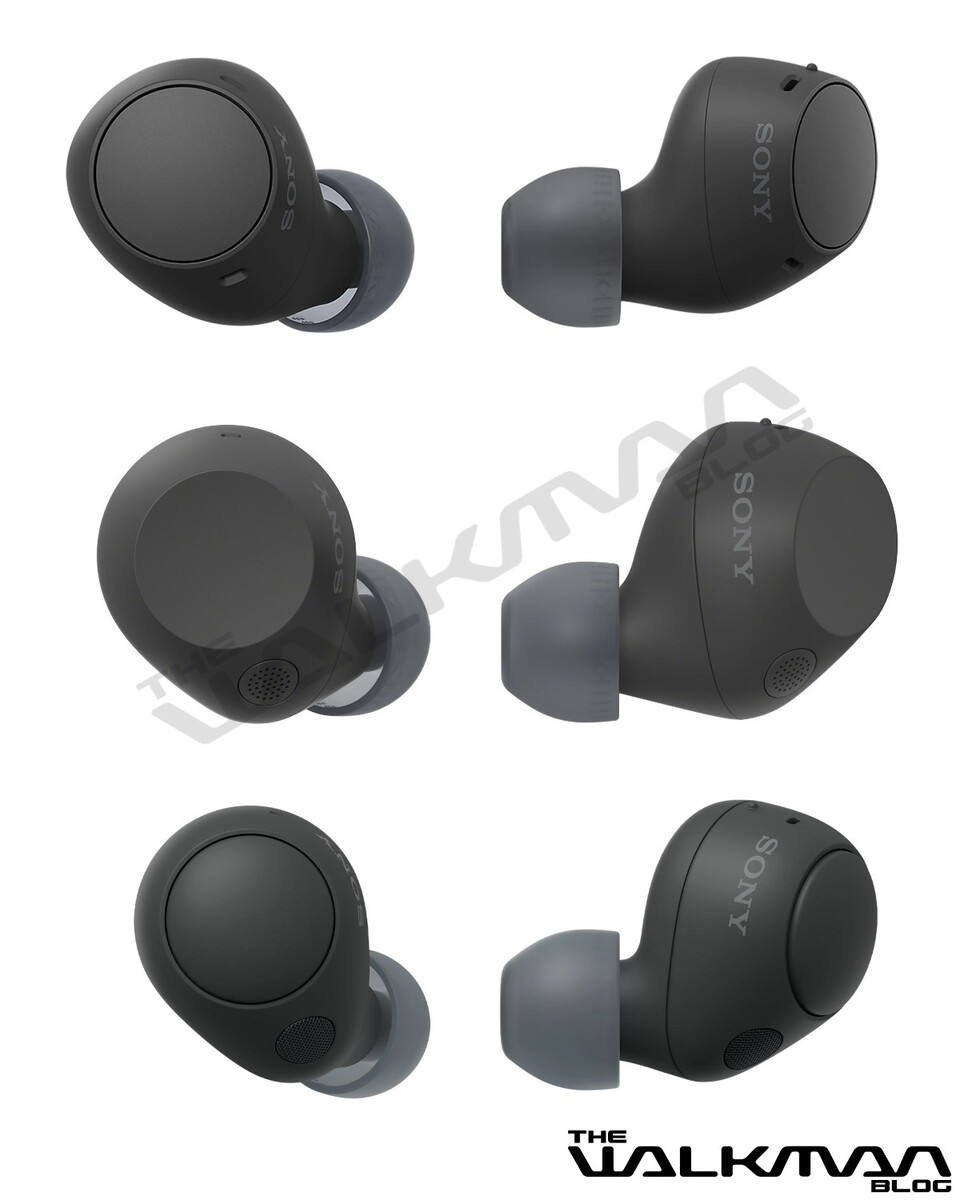 Vue inférieure du casque sans fil Sony WF-C710N