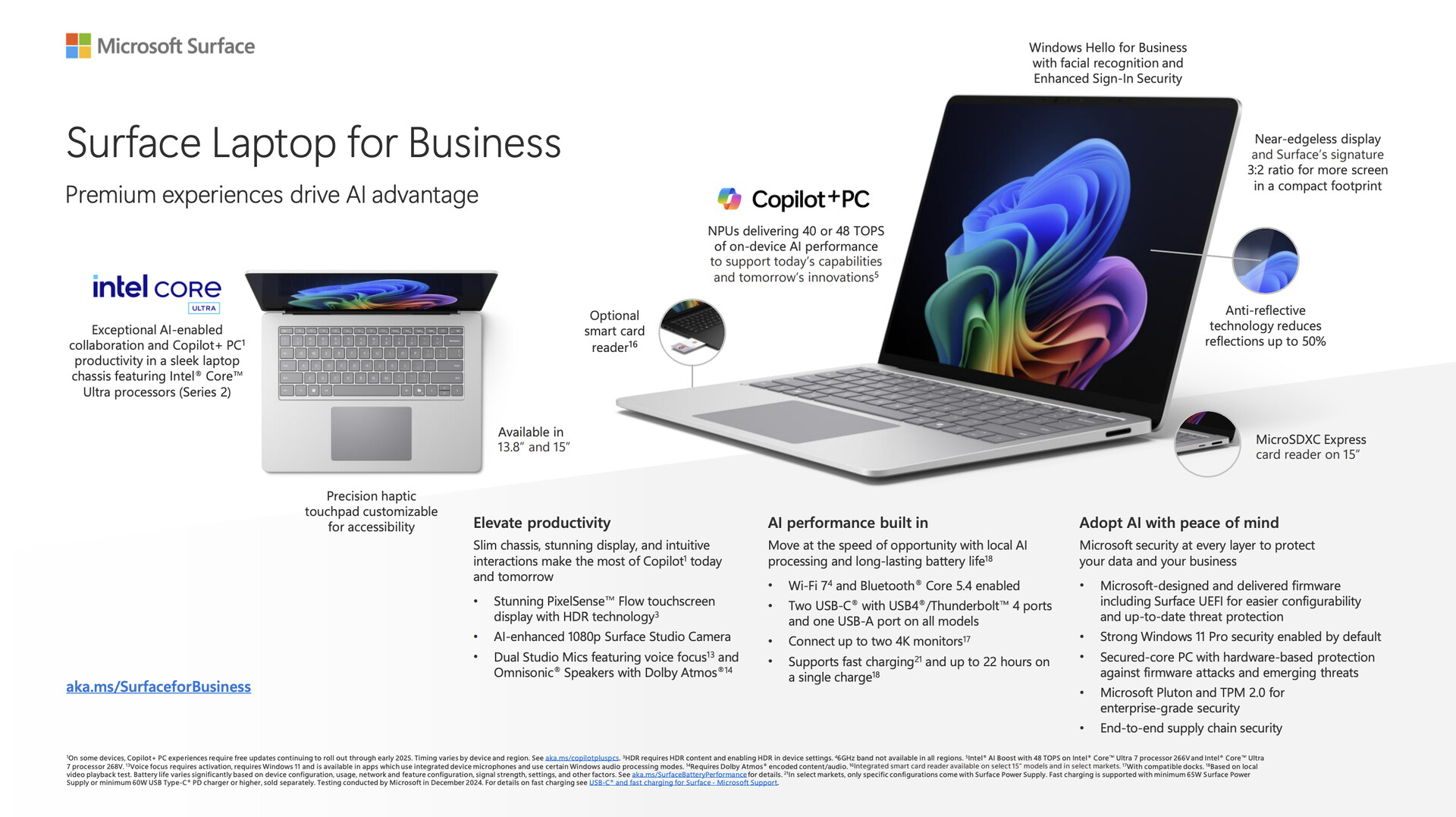 Surface Laptop 11, shown from below