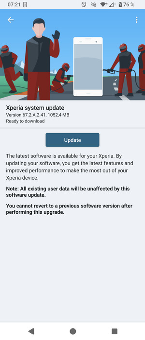 Оновлення Android 15 для Sony Xperia 5 V