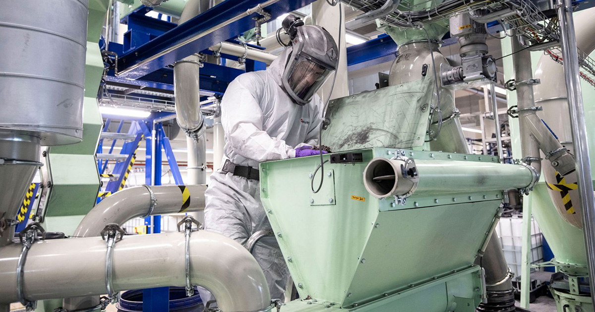 Processus de recyclage des batteries Porsche