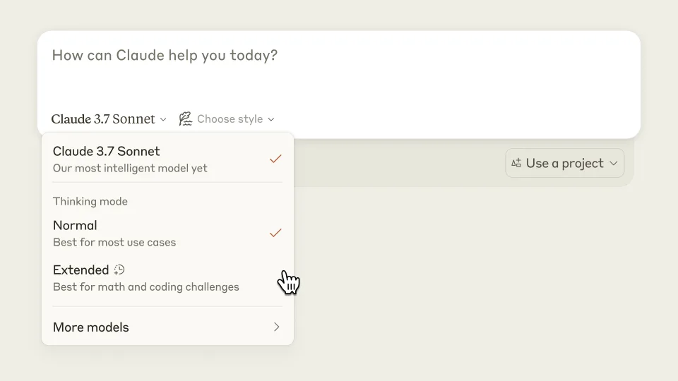 New option for Claude chatbot